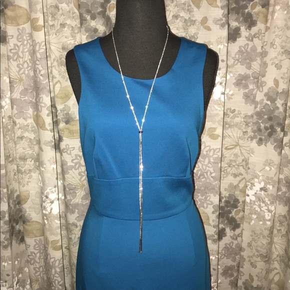 PRISTINE Trina Turk Blue Robyn Sleeveless Dress 12 - Picture 5 of 8